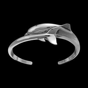 Dolphin Bracelet, 925 Sterling Silver Bracelet, Porpoise Bracelet, Ocean...